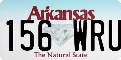 AR license plate 156WRU