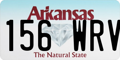 AR license plate 156WRV