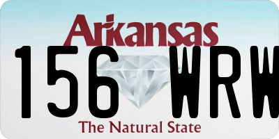 AR license plate 156WRW