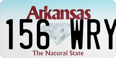 AR license plate 156WRY