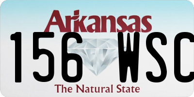 AR license plate 156WSC