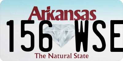 AR license plate 156WSE
