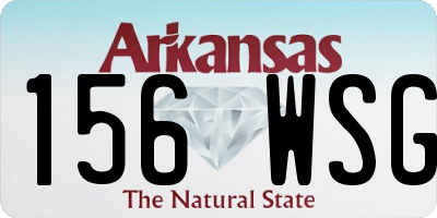 AR license plate 156WSG