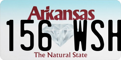 AR license plate 156WSH