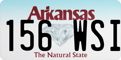 AR license plate 156WSI