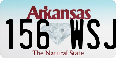 AR license plate 156WSJ