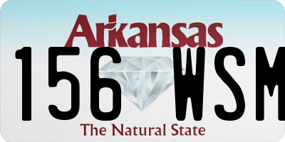AR license plate 156WSM