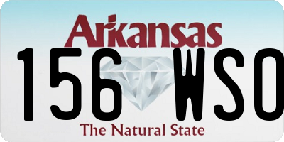 AR license plate 156WSO