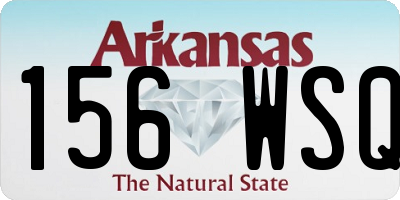 AR license plate 156WSQ
