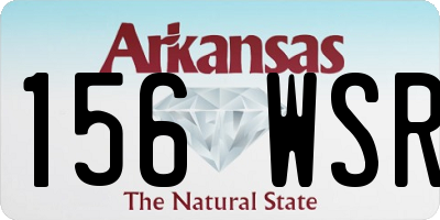 AR license plate 156WSR