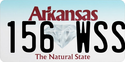 AR license plate 156WSS