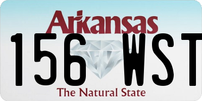 AR license plate 156WST