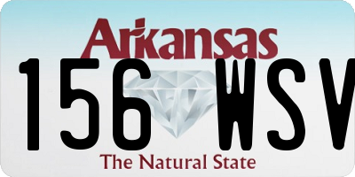 AR license plate 156WSV