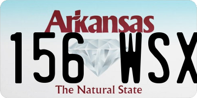 AR license plate 156WSX