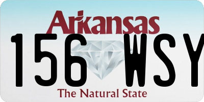 AR license plate 156WSY