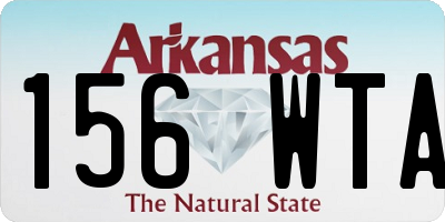 AR license plate 156WTA