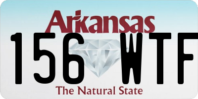 AR license plate 156WTF
