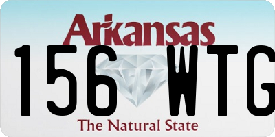 AR license plate 156WTG