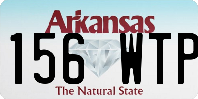 AR license plate 156WTP