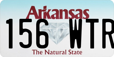 AR license plate 156WTR