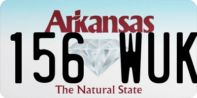 AR license plate 156WUK