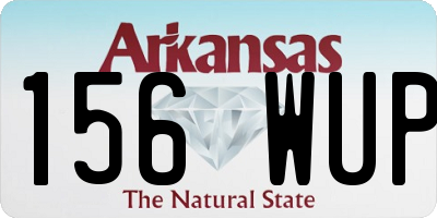 AR license plate 156WUP