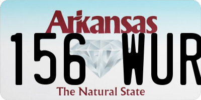 AR license plate 156WUR