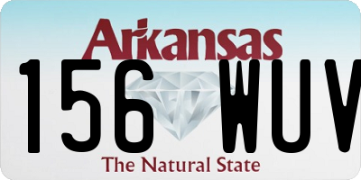AR license plate 156WUV