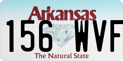 AR license plate 156WVF
