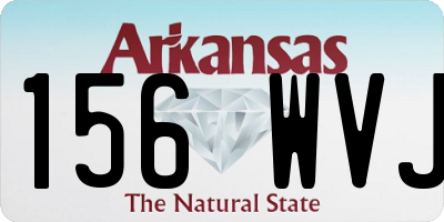 AR license plate 156WVJ