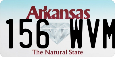 AR license plate 156WVM