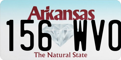 AR license plate 156WVO