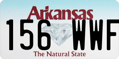 AR license plate 156WWF