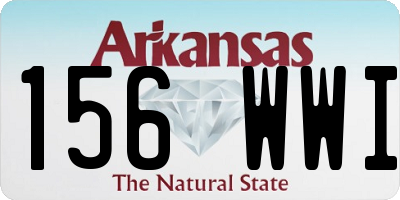 AR license plate 156WWI