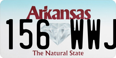 AR license plate 156WWJ