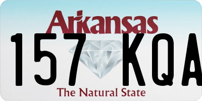 AR license plate 157KQA