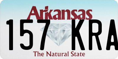 AR license plate 157KRA