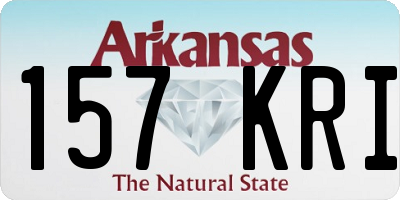 AR license plate 157KRI