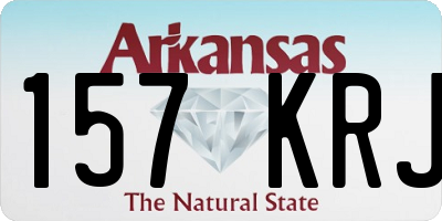 AR license plate 157KRJ