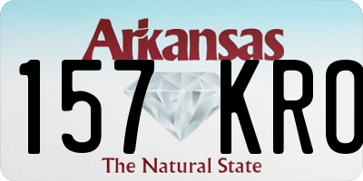 AR license plate 157KRO