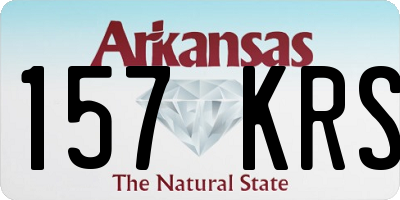 AR license plate 157KRS