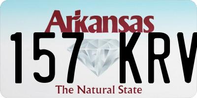 AR license plate 157KRV