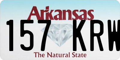 AR license plate 157KRW