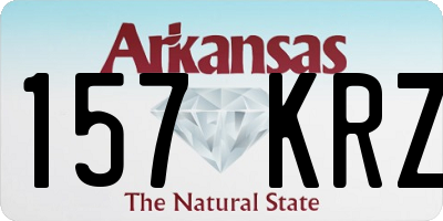 AR license plate 157KRZ