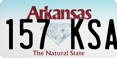 AR license plate 157KSA