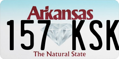 AR license plate 157KSK