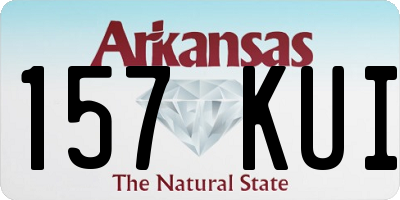 AR license plate 157KUI