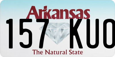 AR license plate 157KUO