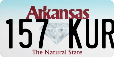 AR license plate 157KUR