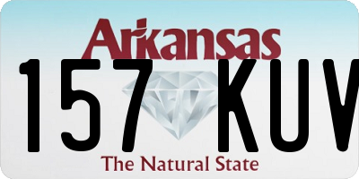 AR license plate 157KUV